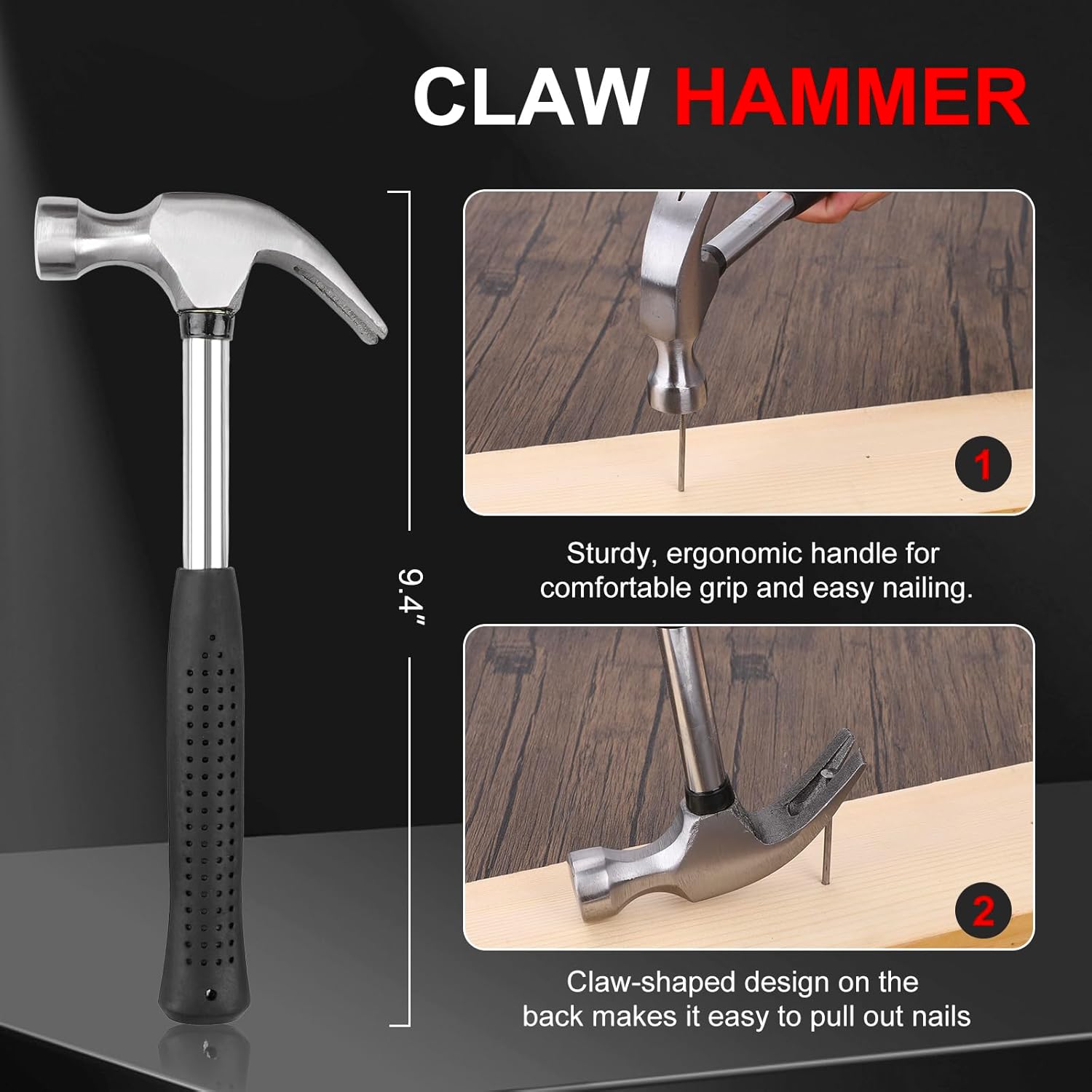 Tool Box, Basic Repair Hand Tools Kit with Portable Storage Box for Mechanic Home Office Use